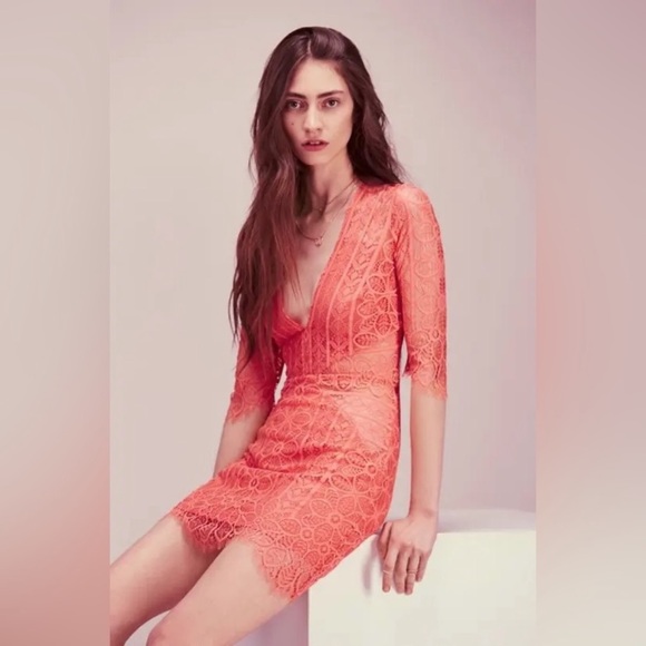 NWT For Love & Lemons Lyla lace dress - Picture 3 of 8